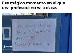 Enlace a La alegría de cuando no hay clase