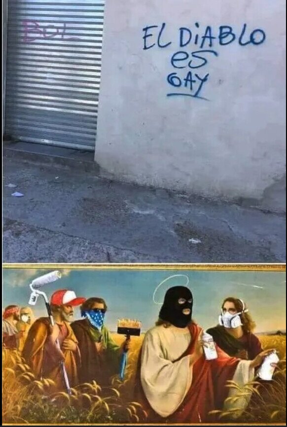 Meme_otros - ¿Quién pudo haber pintado eso?