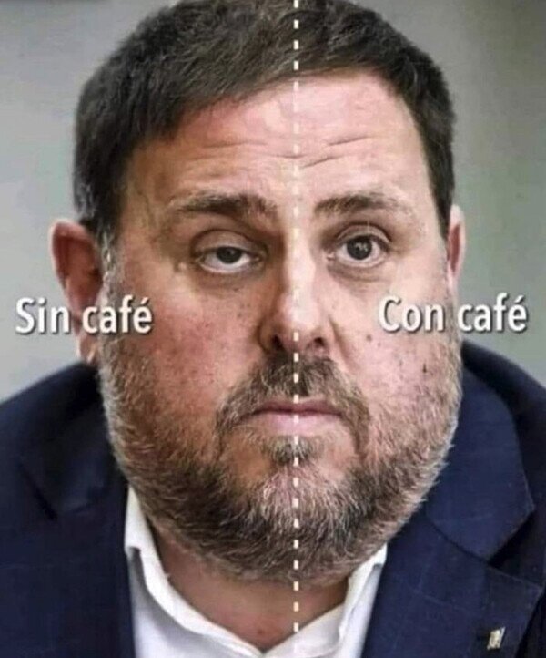 Junqueras,ojos,café