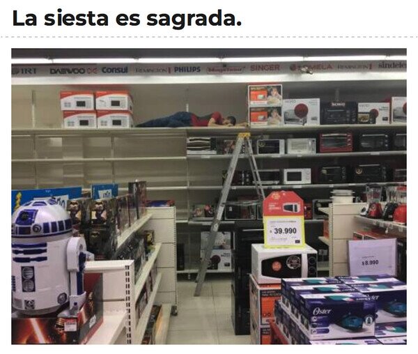 Otros - La siesta se respeta