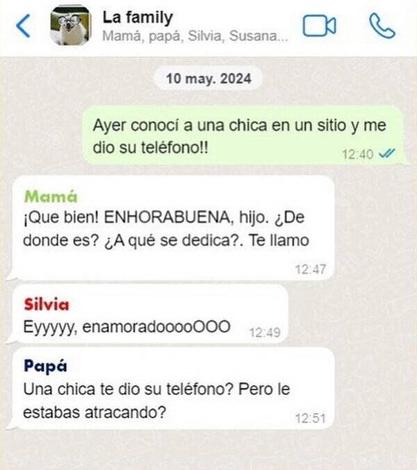 Meme_otros - Gracias por tu mensaje, papá