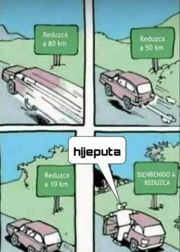 reduzca,velocidad,coche,pueblo