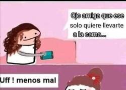 Enlace a Cuidado amiga, los hombres de hoy en día solo piensan en una cosa...