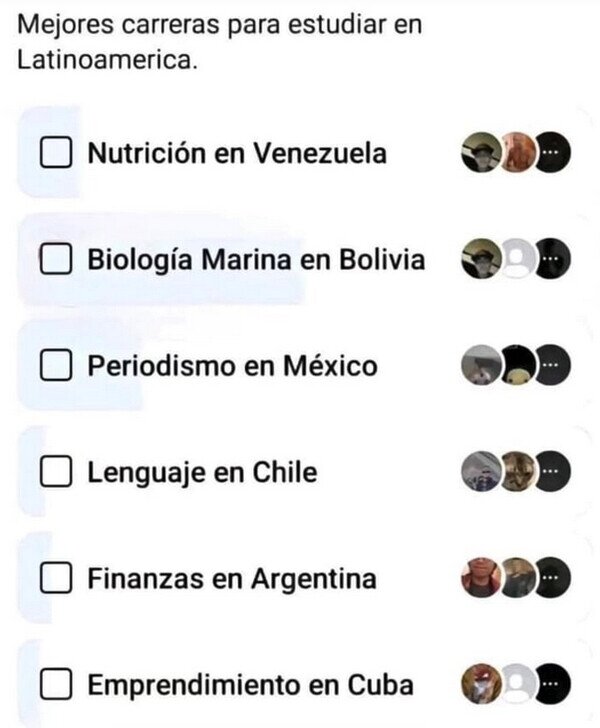 Meme_otros - ¿Qué carrera es mejor?