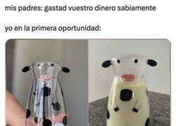 Enlace a Cómo no me iba a hacer con la jarra-vaca