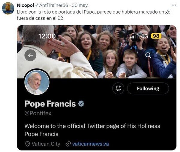Meme_otros - ¡Goooool del Papa!