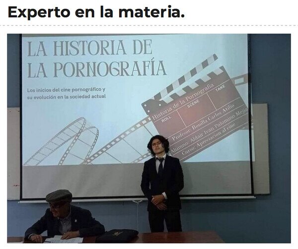 Otros - Se puso traje y todo