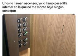 Enlace a ¿Te subirías a este medio ascensor?
