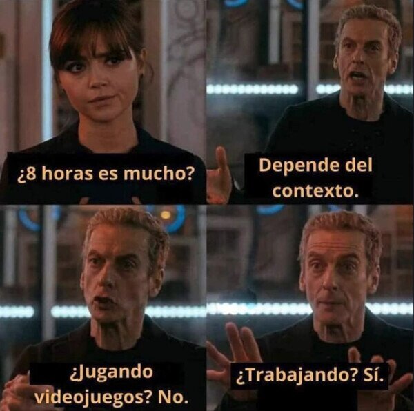 Meme_otros - Depende que hagas esas 8 horas
