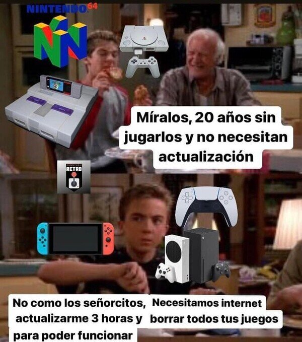 Meme_otros - Esas eran consolas de verdad