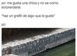 Enlace a Nada merece más un graffiti