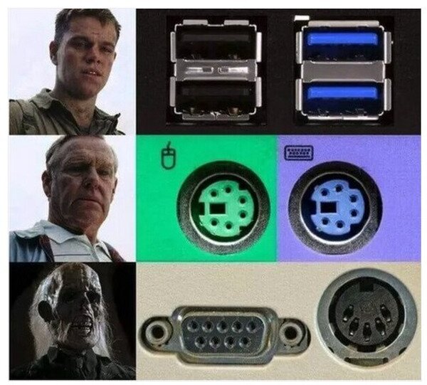 Meme_otros - Noto como envejezco como estos conectores