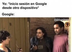 Enlace a Google tiende a desconfiar