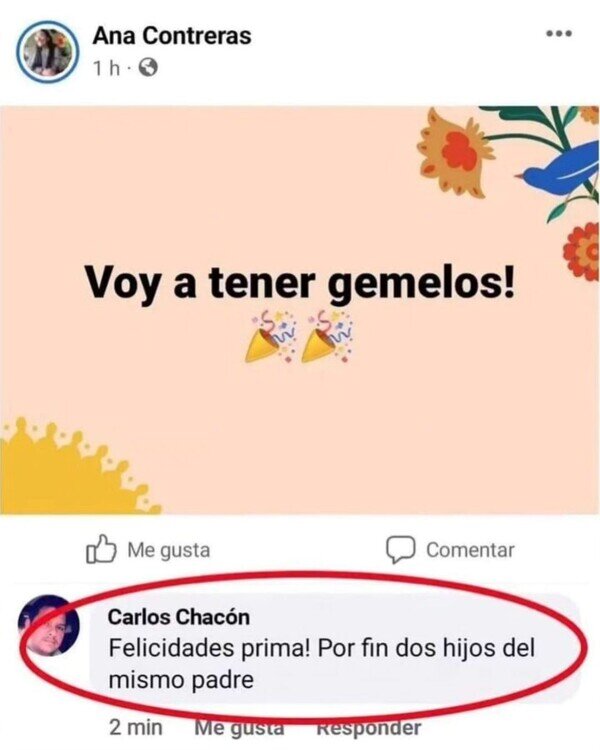 gemelos,primo,mensaje,madre