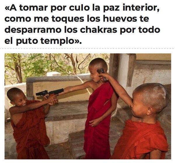 Otros - Las nuevas generaciones budistas vienen fuertes