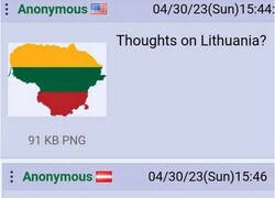 Enlace a Lituania parece África aplastada
