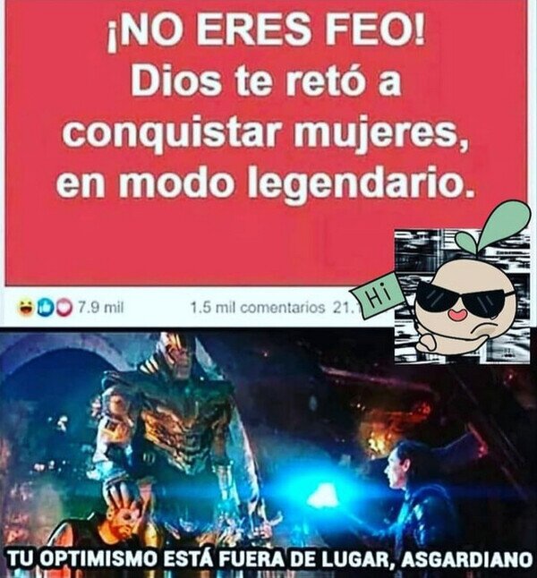 Meme_otros - Casi tan feo como optimista