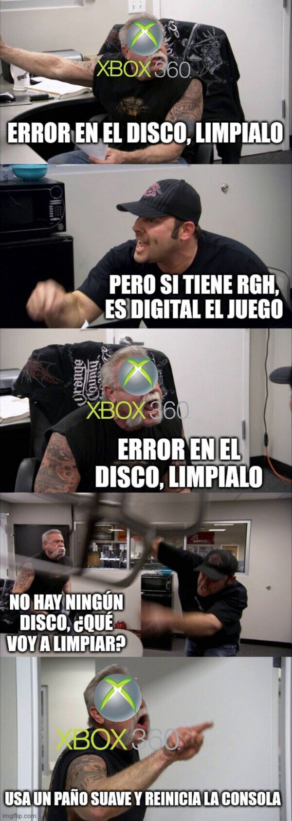 Meme_otros - Error en el disco, límpialo