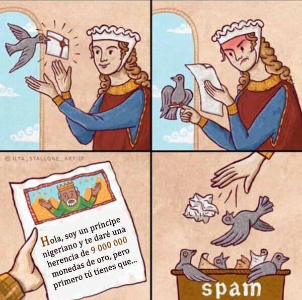 Meme_otros - Spam en el medievo