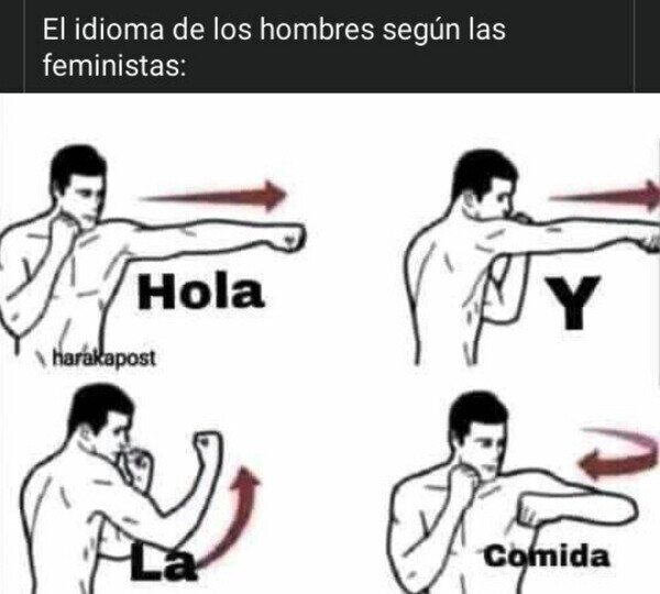 feministas,idioma,hombres,comida,golpear