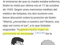 Enlace a Qué gran señora la madre de Stallin