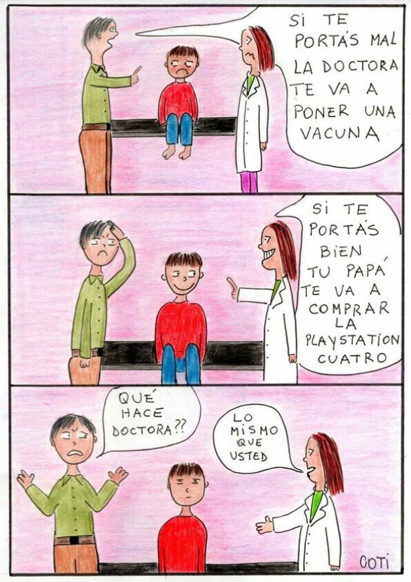 doctora,padre,niño,vacuna