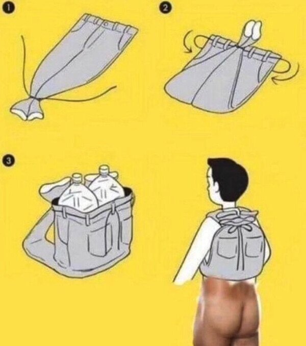 Otros - Cómo hacer una mochila con unos pantalones