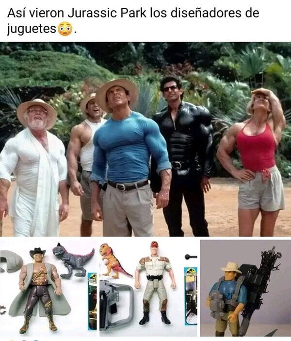 Jurassic Park,película,forzudos,juguetes