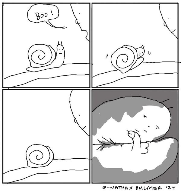 Meme_otros - El extraño asustar del caracol