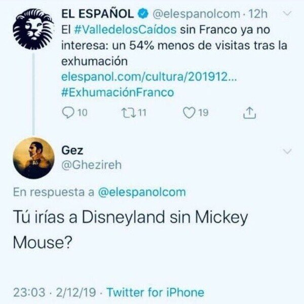 Valle,caídos,Franco,disneyland,Mickey Mouse