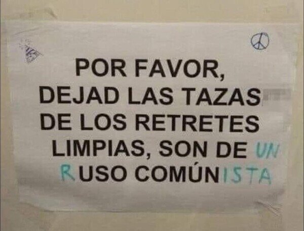 Meme_otros - Como se entere el ruso que las dejáis sucias...