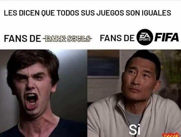 juegos,iguales,fifa,dark souls