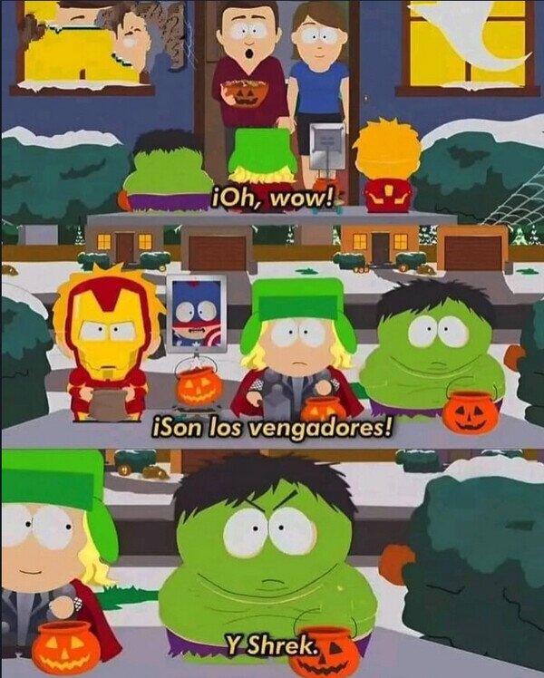 South Park,vengadores,halloween,shrek