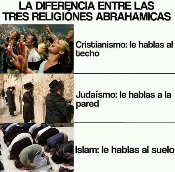 Meme_otros - La religión es hablar hacia algún lado