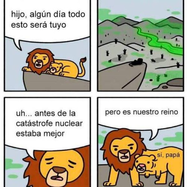 Meme_otros - El Rey León si hubiera sido en Chernobyl