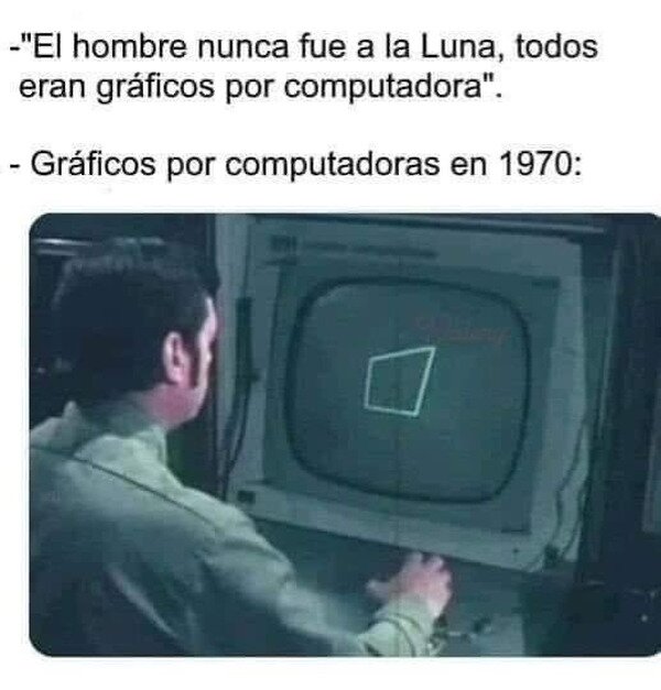 Meme_otros - Los gráficos de aquella época no eran para lanzar cohetes