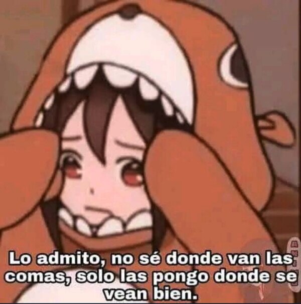 comas,saber,poner,escribir