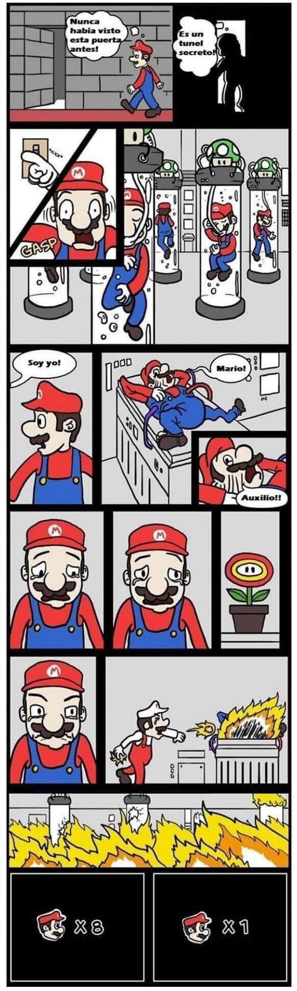 Meme_otros - La verdad de las vidas de Mario