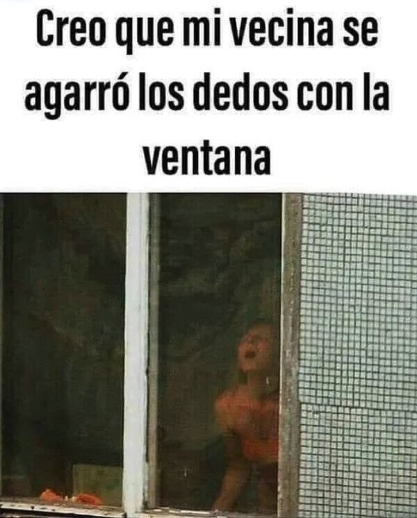 vecina,pillar,dedos,ventana,wtf