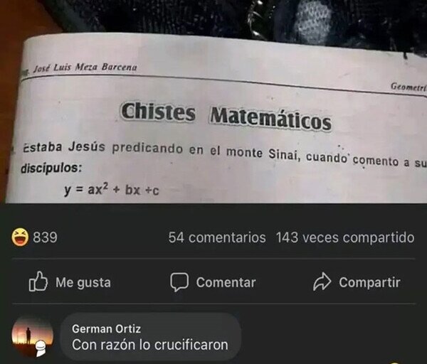 Meme_otros - Cuando juntas humor, matemáticas y religión