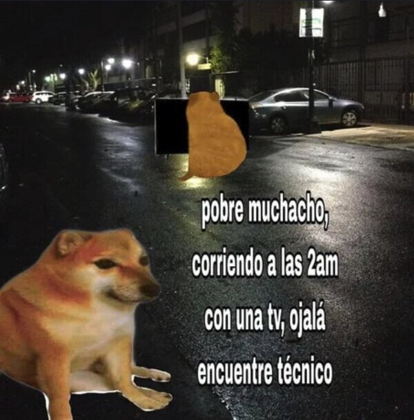 noche,barrio,correr,tele