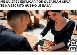 Enlace a A 'Juan Grua' no le baja