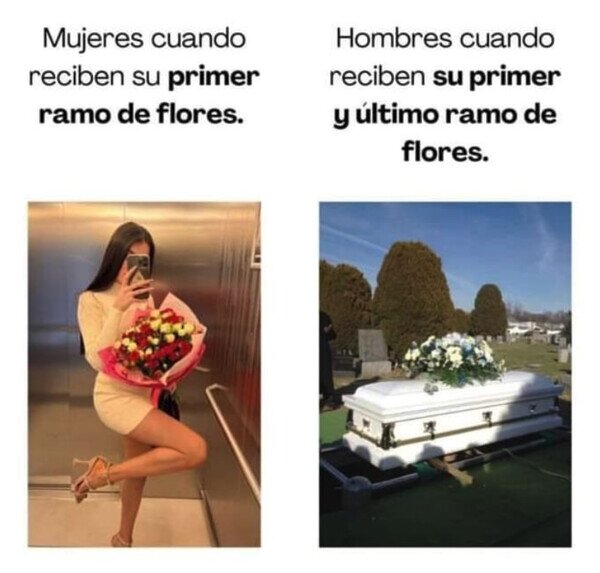 Otros - Las únicas flores que reciben los hombres
