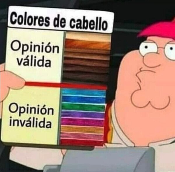 color,pelo,opinión,validez