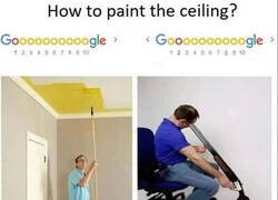 Enlace a Cuando buscas en Google cómo pintar el techo