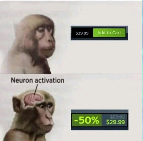 Meme_otros - La neurona que se activa en Black Friday