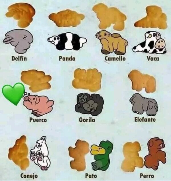 Meme_otros - Cuando las galletas tienen forma de animales... deformes