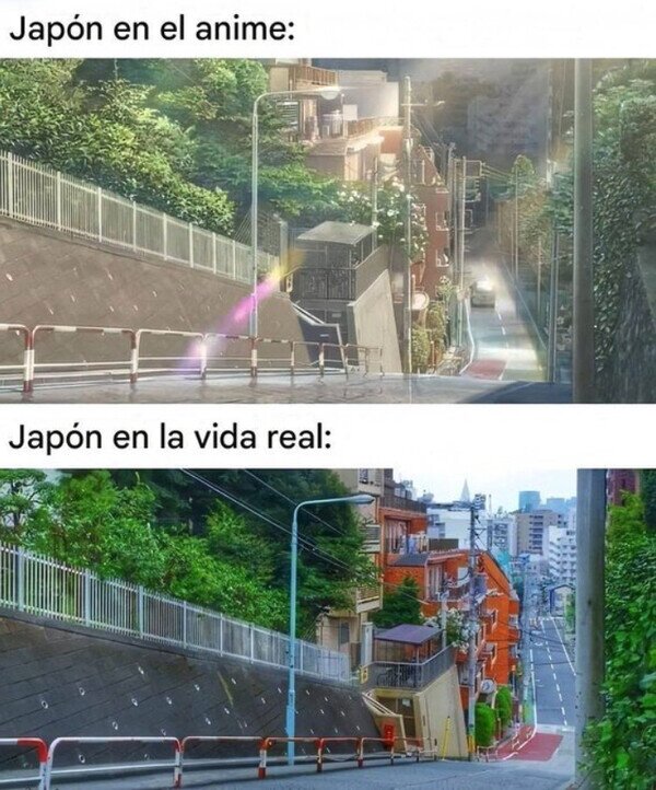 Japón,anime,calles,real