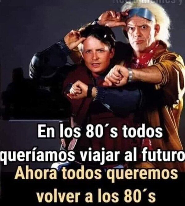 regreso al futuro,los 80,actualidad