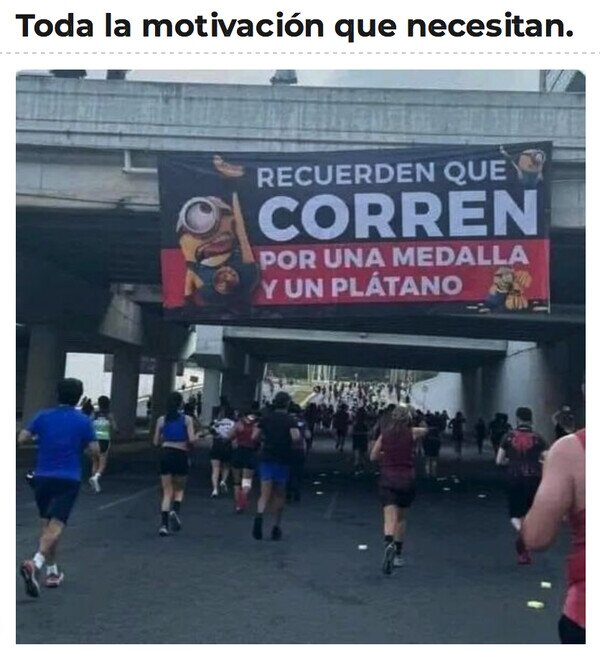 correr,medalla,plátano,motivación